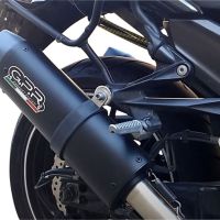 Escape compatível com Kawasaki Zzr 1400 2012-2016, Furore Nero, Par de silenciosos de escape homologadas, com db killer removível e tubos de ligação específicos 