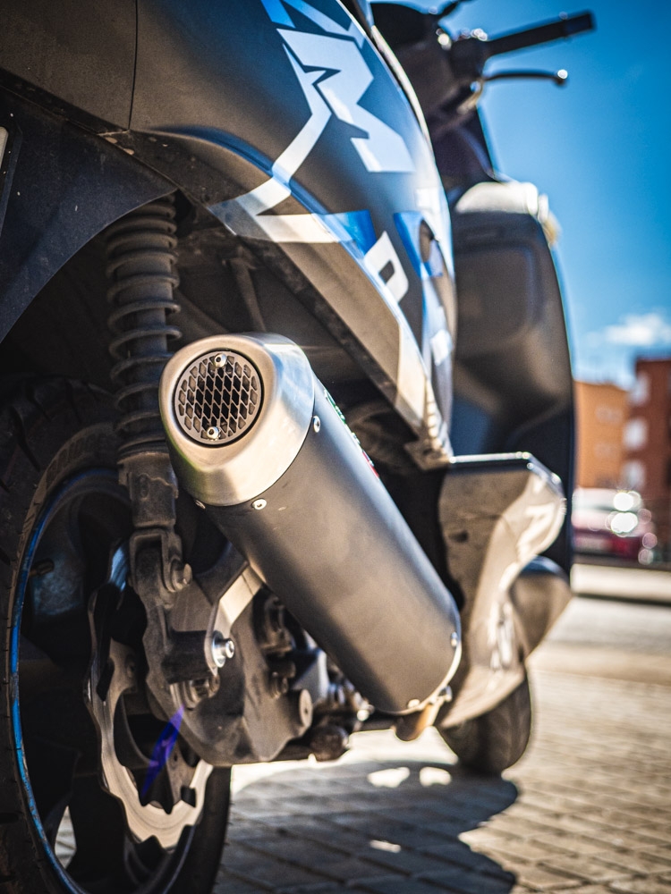GPR escape compatível com  Honda Sh 350 I.E. 2021-2023, Evo4 Road, Escape legal, aprovado, com db killer removível, tubo de conexão e conversor catalítico 