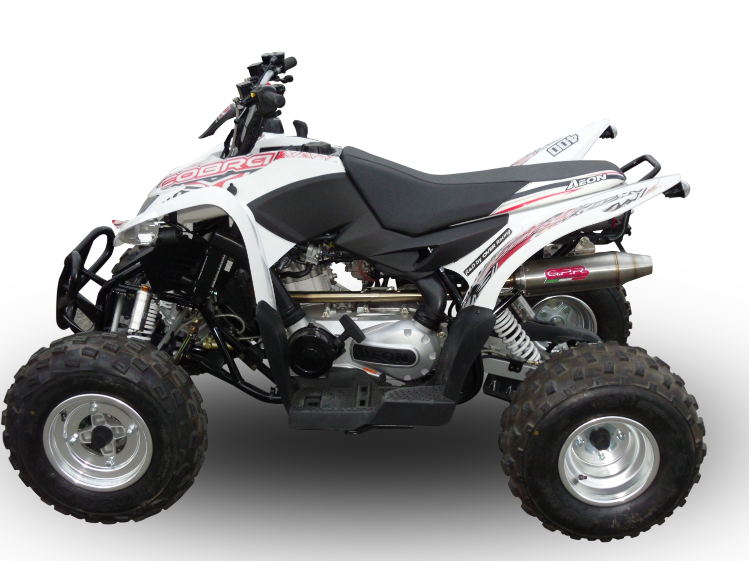 Escape compatível com Aeon Cobra 400 2010-2021, Deeptone Atv, Sistema homologado,legal, linha completa, incluindo db killer removível mais coletor 