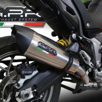 GPR escape compatível com  Ducati Multistrada 950 2017-2020, New Grand Prix Evo Titanium, Escape homologado semi-completo com db killer removível e com catalisador 