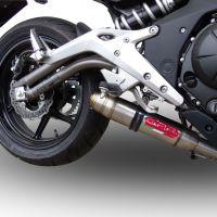 Escape compatível com Kawasaki Er 6 N - F 2012-2016, Deeptone Inox, Sistema homologado com catalisador linha completa, silencioso mais coletor 