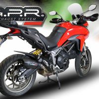 Escape compatível com Ducati Multistrada 950 2021-2024, GP Evo4 Black Titanium, Escape legal, homologado, silenciador com db killer removível e tubo de ligação específico 