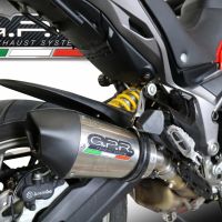 GPR escape compatível com  Ducati Multistrada 950 2017-2020, New Grand Prix Evo Titanium, Escape legal, homologado, silenciador com db killer removível e tubo de ligação específico 