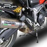 Escape compatível com Ducati Multistrada 950 2021-2024, M3 Titanium Natural, Escape legal, homologado, silenciador com db killer removível e tubo de ligação específico 