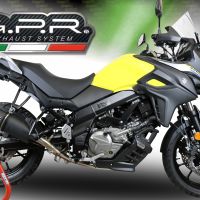 Escape compatível com Suzuki V-Strom 650 2021-2025, Furore Evo4 Nero, Escape homologado semi-completo com db killer removível e com catalisador 