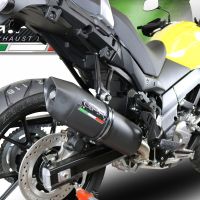 Escape compatível com Suzuki V-Strom 650 2021-2025, Furore Evo4 Nero, Escape homologado semi-completo com db killer removível e com catalisador 