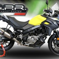 GPR escape compatível com  Suzuki V-Strom DL650 2017-2020, New Grand Prix Evo Titanium, Escape homologado semi-completo com db killer removível e com catalisador 