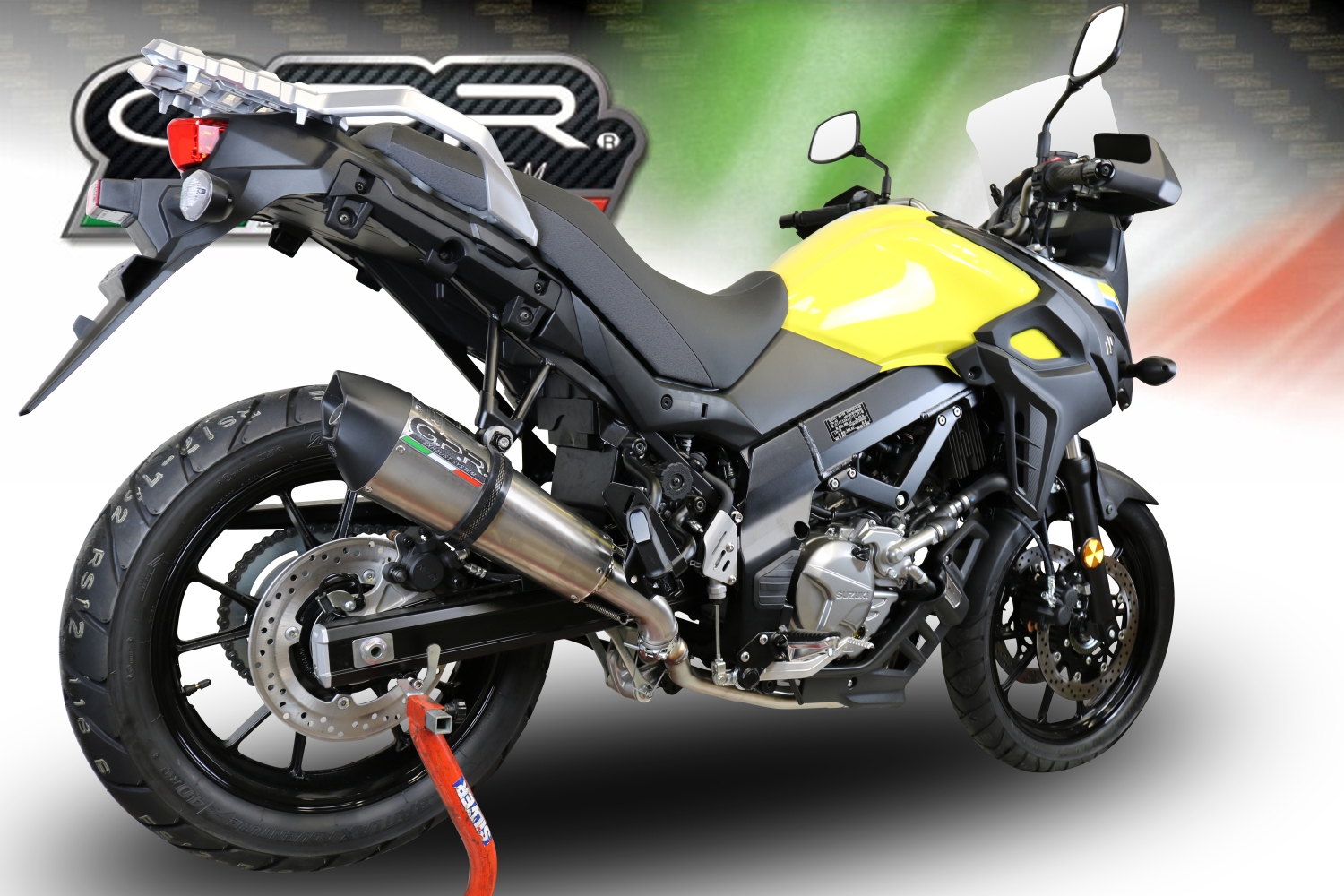 GPR escape compatível com  Suzuki V-Strom DL650 2017-2020, New Grand Prix Evo Titanium, Escape homologado semi-completo com db killer removível e com catalisador 