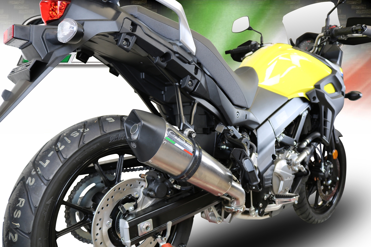 GPR escape compatível com  Suzuki V-Strom DL650 2017-2020, New Grand Prix Evo Titanium, Escape homologado semi-completo com db killer removível e com catalisador 