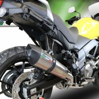 GPR escape compatível com  Suzuki V-Strom DL650 2017-2020, New Grand Prix Evo Titanium, Escape homologado semi-completo com db killer removível e com catalisador 