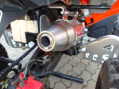 Escape compatível com Adly 500 Hurricane S 2005-2021, Deeptone Atv, Sistema homologado,legal, linha completa, incluindo db killer removível mais coletor 