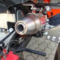 Escape compatível com Adly 500 Hurricane S 2005-2021, Deeptone Atv, Sistema homologado,legal, linha completa, incluindo db killer removível mais coletor 