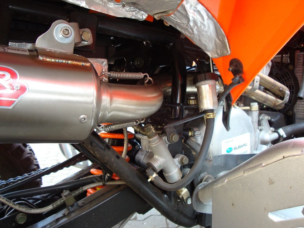 Escape compatível com Adly 500 Hurricane S 2005-2021, Deeptone Atv, Sistema homologado,legal, linha completa, incluindo db killer removível mais coletor 