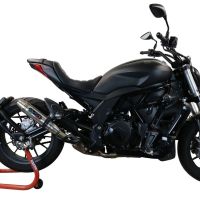 Escape compatível com Benelli 502 C 2019-2020, Deeptone Inox, Escape legal, homologado, silenciador com db killer removível e tubo de ligação específico 