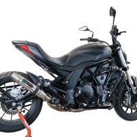 Escape compatível com Benelli 502 C 2019-2020, Deeptone Inox, Escape legal, homologado, silenciador com db killer removível e tubo de ligação específico 