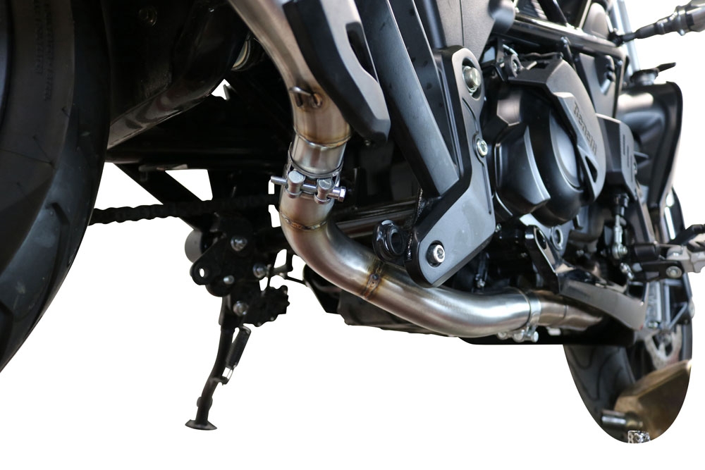 Escape compatível com Benelli 502 C 2021-2024, Decatalizzatore, Sistema racing Sistema de tubo para eliminar o catalisador 