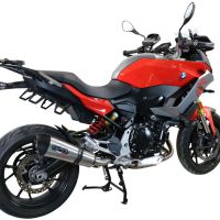 GPR escape compatível com  Bmw F 900 XR-R 2020-2025, New Grand Prix Evo Titanium, Escape legal, homologado, silenciador com db killer removível e tubo de ligação específico 