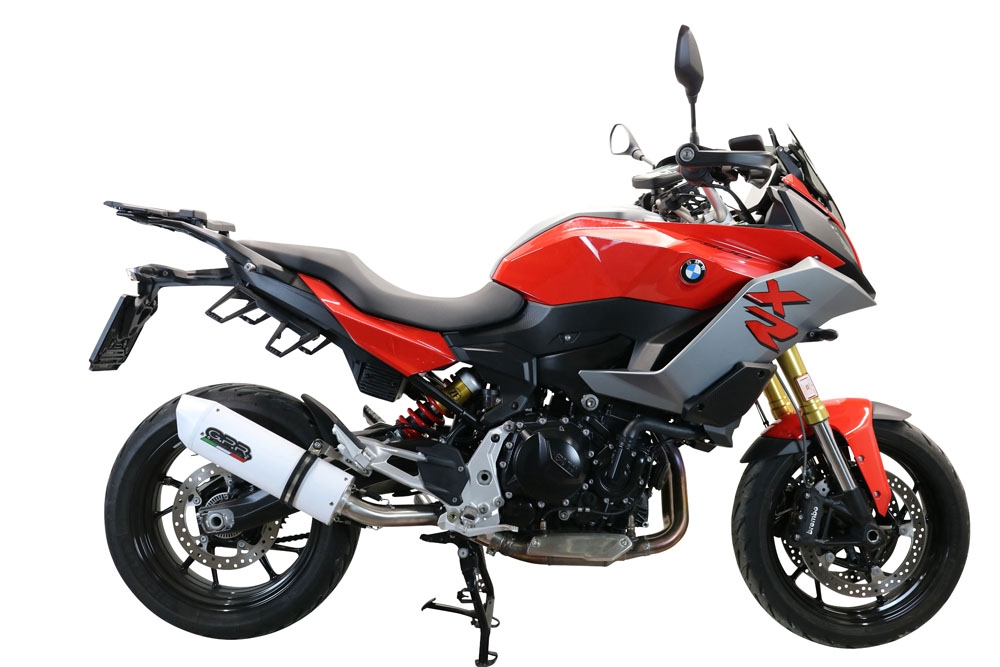 Escape compatível com Bmw F 900 XR-R 2020-2025, Albus Evo4, Escape legal, homologado, silenciador com db killer removível e tubo de ligação específico 