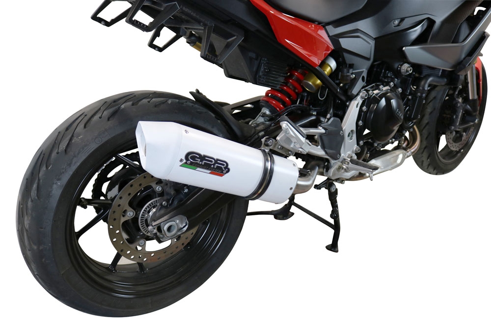 Escape compatível com Bmw F 900 XR-R 2020-2025, Albus Evo4, Escape legal, homologado, silenciador com db killer removível e tubo de ligação específico 