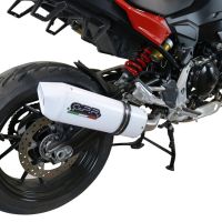 Escape compatível com Bmw F 900 XR-R 2020-2025, Albus Evo4, Escape legal, homologado, silenciador com db killer removível e tubo de ligação específico 
