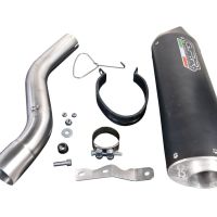 Escape compatível com Bmw F 900 XR-R 2020-2025, Furore Evo4 Nero, Escape legal, homologado, silenciador com db killer removível e tubo de ligação específico 