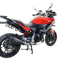 GPR escape compatível com  Bmw F 900 XR-R 2020-2025, New Grand Prix Evo Poppy, Escape legal, homologado, silenciador com db killer removível e tubo de ligação específico 