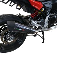 GPR escape compatível com  Bmw F 900 XR-R 2020-2025, New Grand Prix Evo Poppy, Escape legal, homologado, silenciador com db killer removível e tubo de ligação específico 