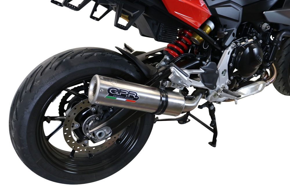 Escape compatível com Bmw F 900 XR-R 2020-2025, M3 Inox , Escape legal, homologado, silenciador com db killer removível e tubo de ligação específico 