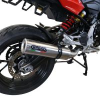 Escape compatível com Bmw F 900 XR-R 2020-2025, M3 Inox , Escape legal, homologado, silenciador com db killer removível e tubo de ligação específico 