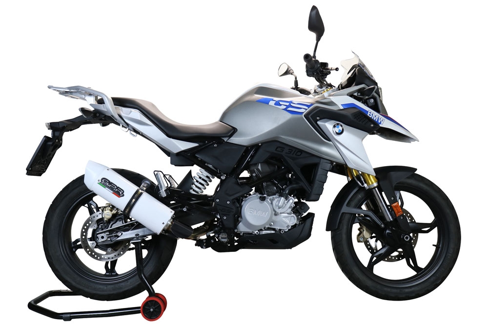 Escape compatível com Bmw G 310 Gs 2017-2021, Albus Evo4, Sistema homologado com catalisador linha completa, silencioso mais coletor 