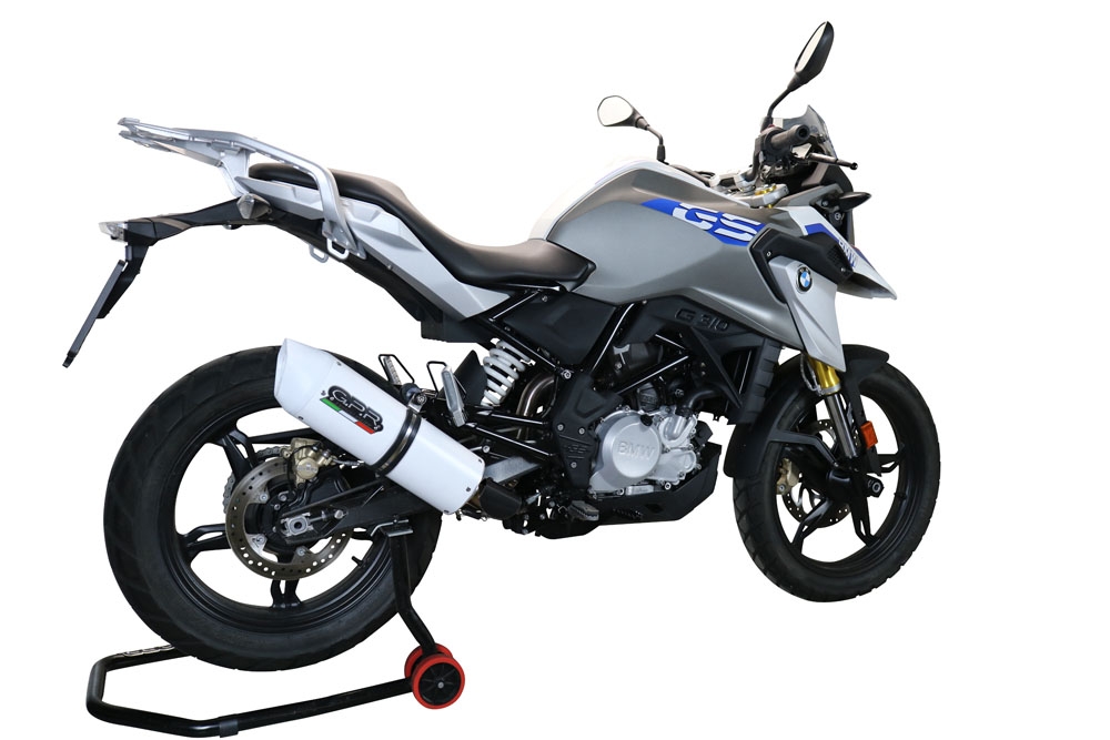 Escape compatível com Bmw G 310 Gs 2017-2021, Albus Evo4, Sistema homologado com catalisador linha completa, silencioso mais coletor 
