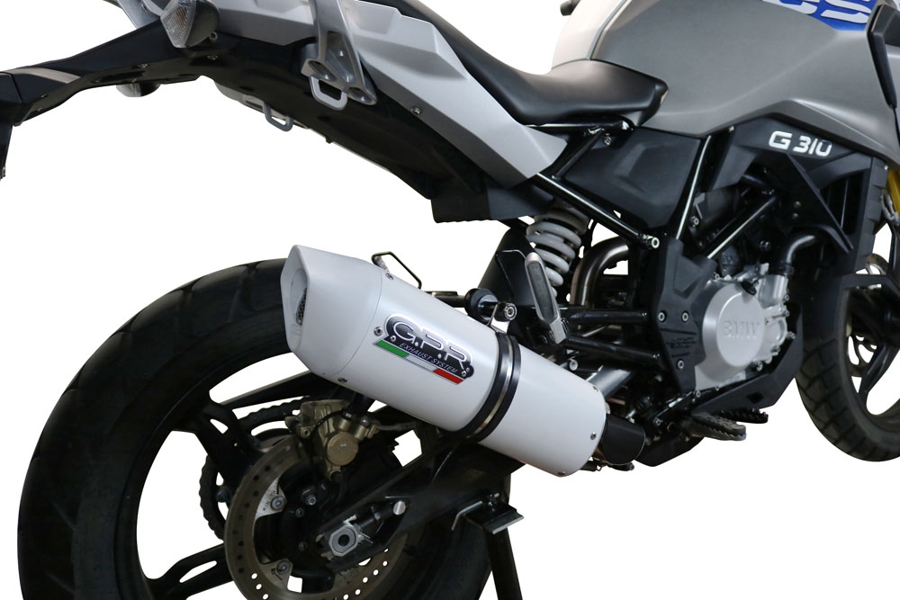 Escape compatível com Bmw G 310 Gs 2017-2021, Albus Evo4, Sistema homologado com catalisador linha completa, silencioso mais coletor 