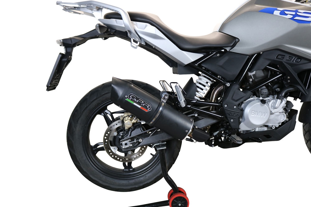 Escape compatível com Bmw G 310 Gs 2022-2024, Furore Evo4 Nero, Sistema homologado com catalisador linha completa, silencioso mais coletor 