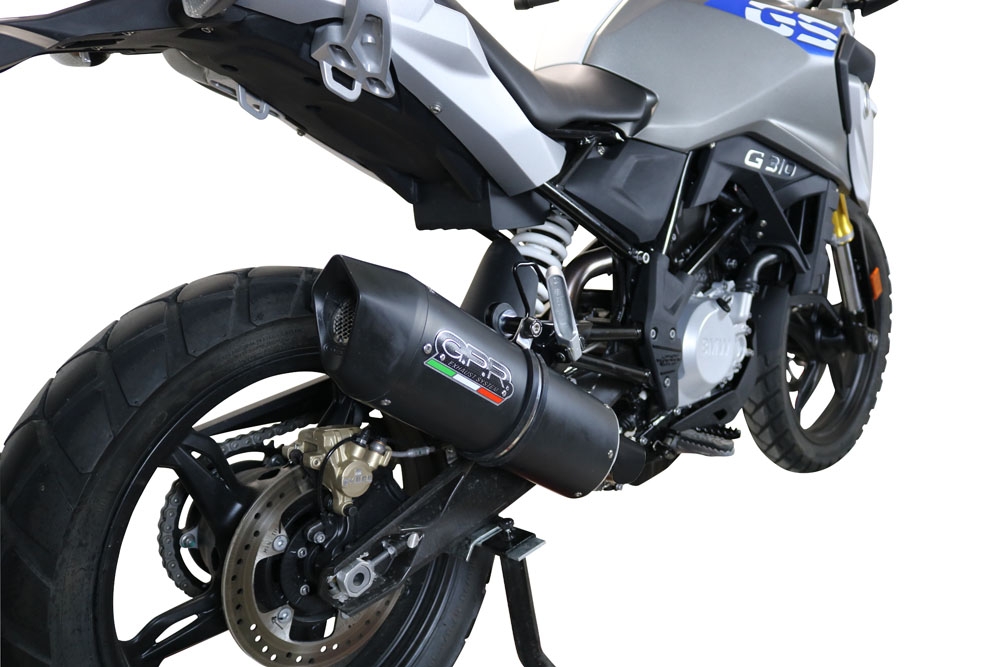Escape compatível com Bmw G 310 Gs 2022-2024, Furore Evo4 Nero, Sistema homologado com catalisador linha completa, silencioso mais coletor 