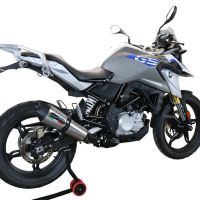 GPR escape compatível com  Bmw G 310 Gs 2022-2024, New Grand Prix Evo Titanium, Sistema homologado com catalisador linha completa, silencioso mais coletor 