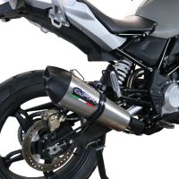 GPR escape compatível com  Bmw G 310 Gs 2022-2024, New Grand Prix Evo Titanium, Sistema homologado com catalisador linha completa, silencioso mais coletor 