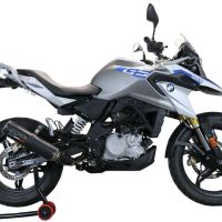 Escape compatível com Bmw G 310 Gs 2022-2024, M3 Black Titanium, Sistema homologado com catalisador linha completa, silencioso mais coletor 