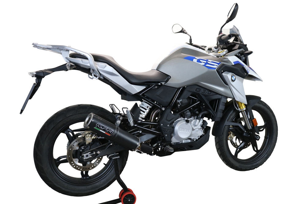 Escape compatível com Bmw G 310 Gs 2022-2024, M3 Black Titanium, Sistema homologado com catalisador linha completa, silencioso mais coletor 