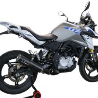 Escape compatível com Bmw G 310 Gs 2022-2024, M3 Black Titanium, Sistema homologado com catalisador linha completa, silencioso mais coletor 
