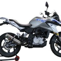 Escape compatível com Bmw G 310 Gs 2017-2021, M3 Titanium Natural, Sistema homologado com catalisador linha completa, silencioso mais coletor 