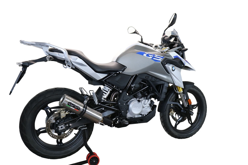 Escape compatível com Bmw G 310 Gs 2017-2021, M3 Titanium Natural, Sistema homologado com catalisador linha completa, silencioso mais coletor 
