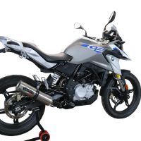 Escape compatível com Bmw G 310 Gs 2017-2021, M3 Titanium Natural, Sistema homologado com catalisador linha completa, silencioso mais coletor 