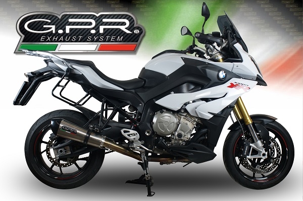 GPR escape compatível com  Bmw S 1000 XR -M  2017-2019, New Grand Prix Evo Titanium, Sistema racing  Silencioso com tubo de ligação 
