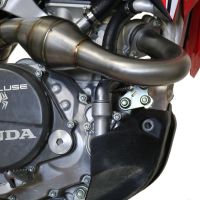 Escape compatível com Honda Crf 450 R-RX 2017-2020, Pentacross Inox, Escape Racing, linha completa, silenciador duplo com db killer removível 