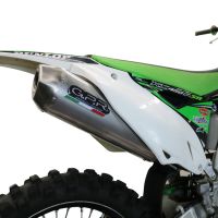 Escape compatível com Kawasaki Kx 450 F 2012-2015, Pentacross Inox, Escape racing linha completa, silencioso mais coletor com dbkiller, não homologado 