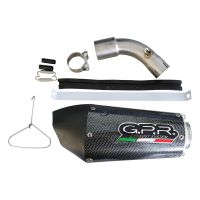 Escape compatível com Ktm Adventure 390 2020-2020, GP Evo4 Poppy, Escape legal, homologado, silenciador com db killer removível e tubo de ligação específico 