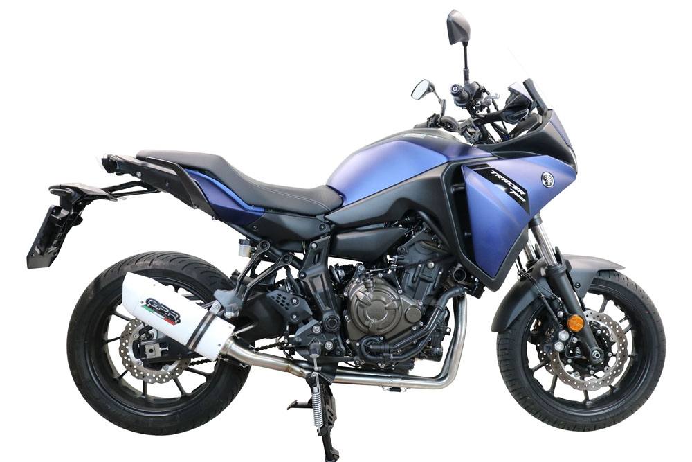 Escape compatível com Yamaha Tracer 700 2020-2021, Albus Evo4, Sistema homologado com catalisador linha completa, silencioso mais coletor 