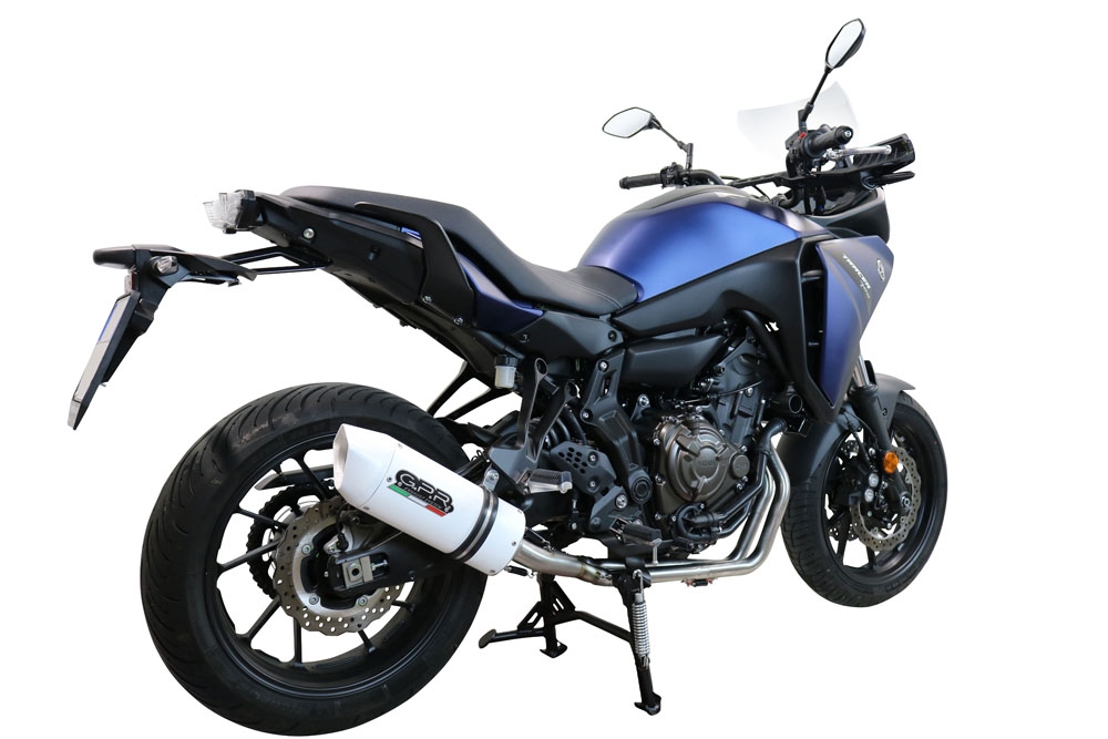 Escape compatível com Yamaha Tracer 700 2020-2021, Albus Evo4, Sistema homologado com catalisador linha completa, silencioso mais coletor 