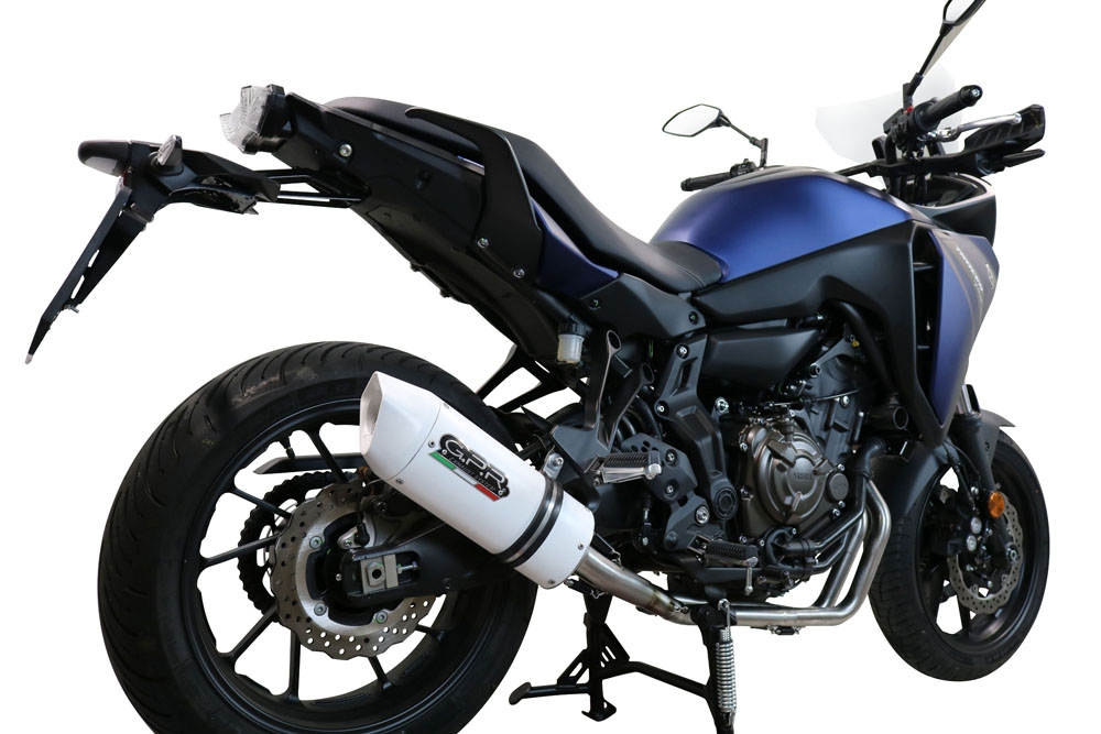 Escape compatível com Yamaha Tracer 700 2020-2021, Albus Evo4, Sistema homologado com catalisador linha completa, silencioso mais coletor 
