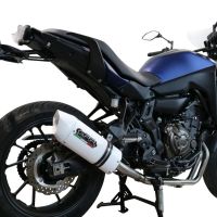 Escape compatível com Yamaha Tracer 700 2020-2021, Albus Evo4, Sistema homologado com catalisador linha completa, silencioso mais coletor 